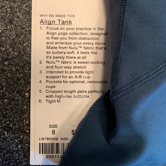❌Sold❌ Lululemon Align Tank - Picture 4 of 5